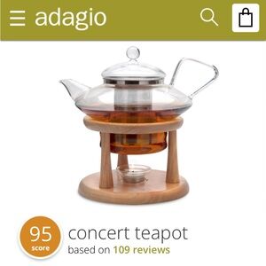 New Adagio Glass Concert Teapot